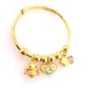 24K Gold Enamel Baby Bangle