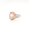 18K Rose Gold 6.56ct Moganite Ring