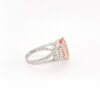 18K Rose Gold 6.56ct Moganite Ring