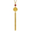 24K Gold Agate Necklace
