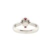 18K White Gold 1.194ct Diamond Ring with Ruby