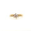 18K Yellow Gold 0.664ct Diamond Ring