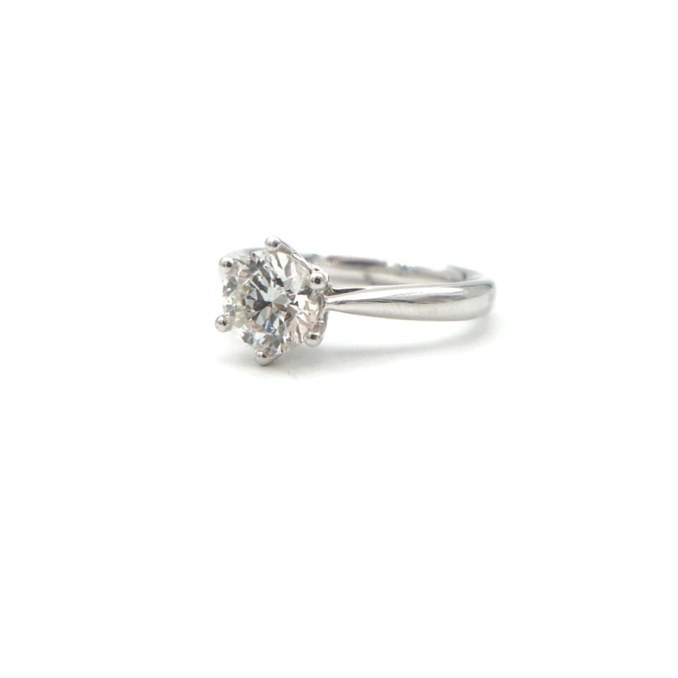 18K White Gold 1.01ct Diamond Ring