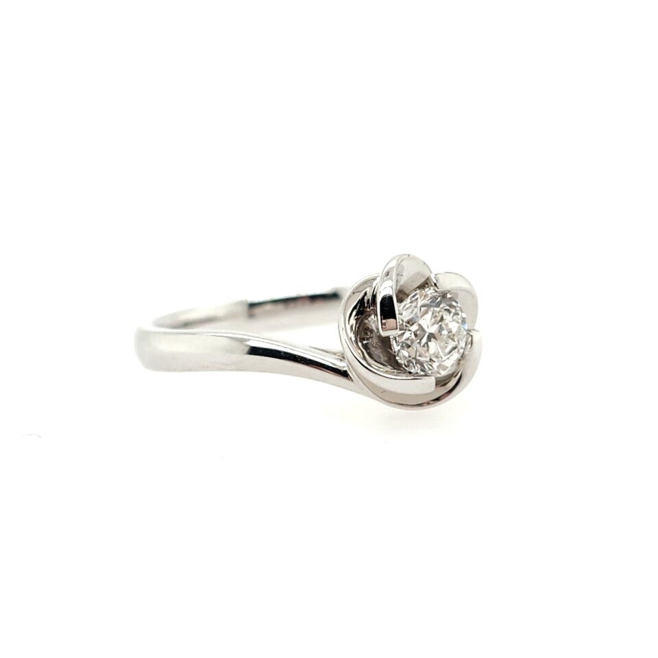 18K White Gold 0.5ct Diamond Ring