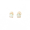 18K Gold Opal Earrings