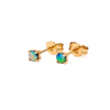 14K Gold Opal Earrings