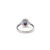 18K White Gold Sapphire Ring 1.35ct