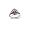 18K White Gold Sapphire Ring 1.37ct