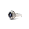 18K White Gold Sapphire Ring 1.37ct