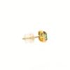 18K Gold Emerald Earrings 0.43ct