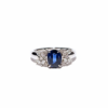 18K White Gold Sapphire Ring 1.38ct