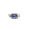 18K White Gold Sapphire Ring 2.3ct