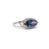 18K White Gold Sapphire Ring 2.3ct