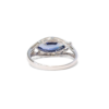 18K White Gold Sapphire Ring 2.3ct