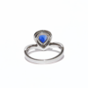 18K White Gold Sapphire Ring 1.08ct