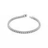 5.021ct 18K White Gold Diamond Tennis Bracelet