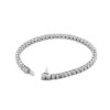 5.021ct 18K White Gold Diamond Tennis Bracelet