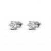 18K White Gold 0.607ct Diamond Earstuds