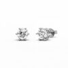 18K White Gold 0.607ct Diamond Earstuds