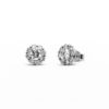 18K White Gold 1.539ct Diamond Earstuds