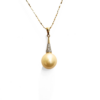 18K Gold Golden South Sea Pearl Pendant