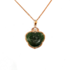 18K Rose Gold Nephrite Jade (Russia) Pendant