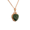 18K Rose Gold Nephrite Jade (Russia) Pendant