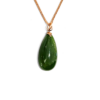 18K Rose Gold Nephrite Jade (Russia) Pendant