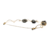 18K Gold Tahitian Black Pearl Bracelet