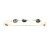 18K Gold Tahitian Black Pearl Bracelet