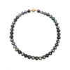 14K Gold Tahitian Black Pearl Necklace