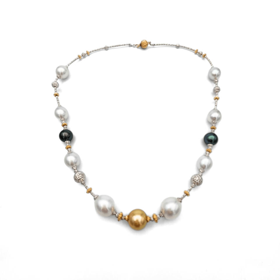 18K Gold South Sea Pearl Necklace