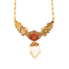 24K Gold Enamel Craft Necklace