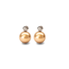 18K Gold South Sea Golden Pearl Earrings