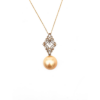 18K Gold South Sea Golden Pearl Pendant