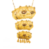 24K Gold 3D Design Pigs Necklace