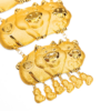 24K Gold 3D Design Pigs Necklace