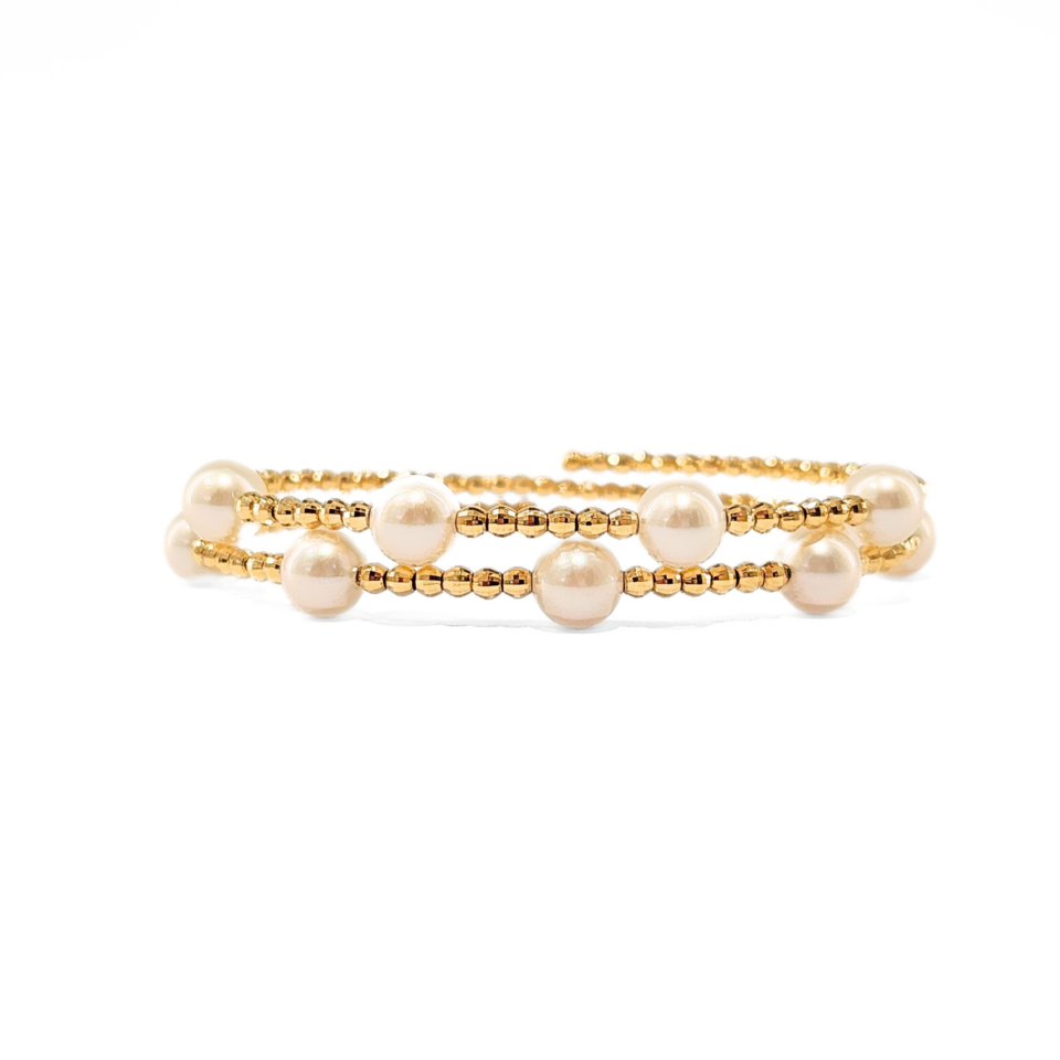 18K Gold Akoya Bangle