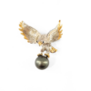 Tahitian Black Pearl Brooch