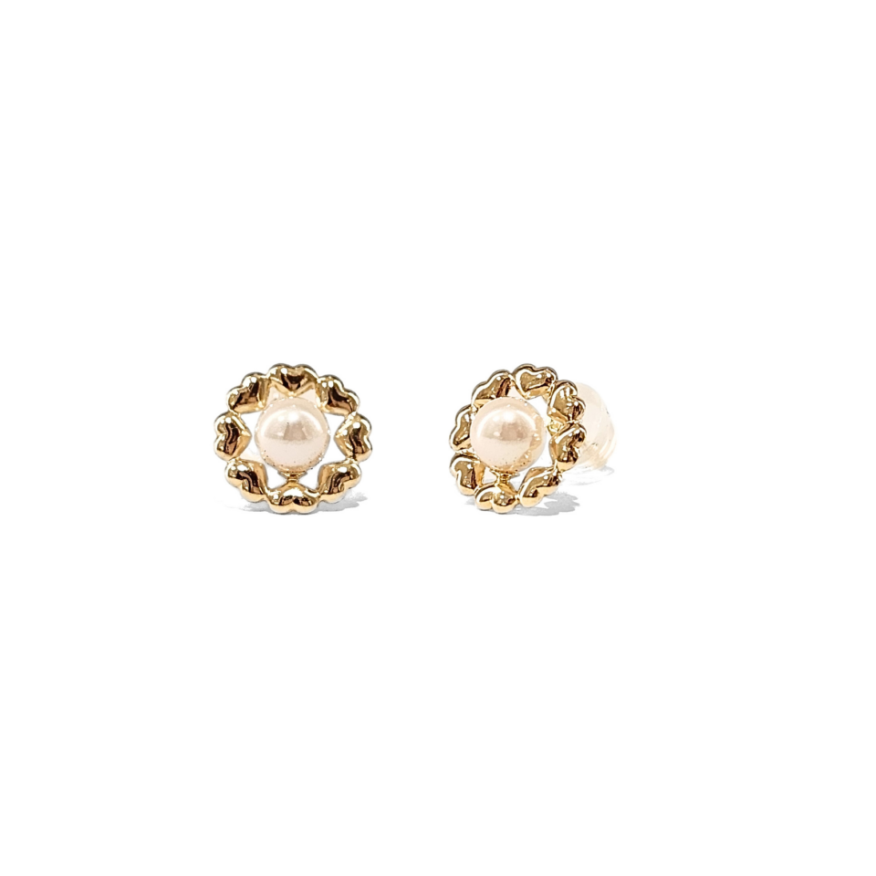 18K Gold Akoya Earrings