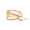 18K Gold South Sea Pearl Bangle