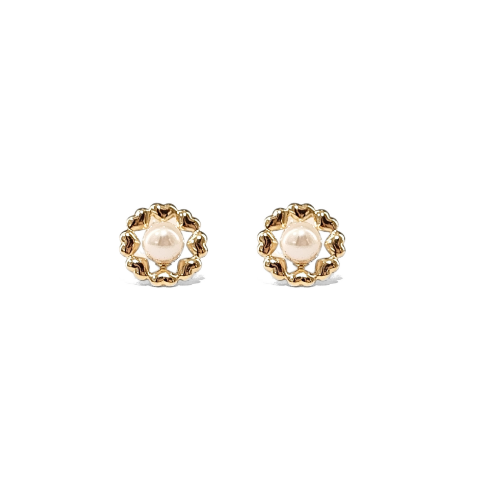 18K Gold Akoya Earrings