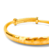 24K Gold 3D Design Bangle