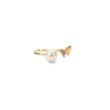 18K Gold Akoya Pearl Ring