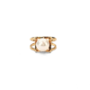 18K Gold Akoya Pearl Ring