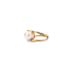 18K Gold Akoya Pearl Ring