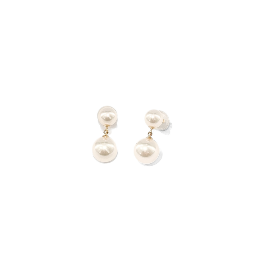 18K Gold Akoya Pearl Earrings