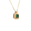 18K Gold Emerald Necklace