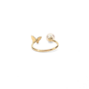 18K Gold Akoya Pearl Ring