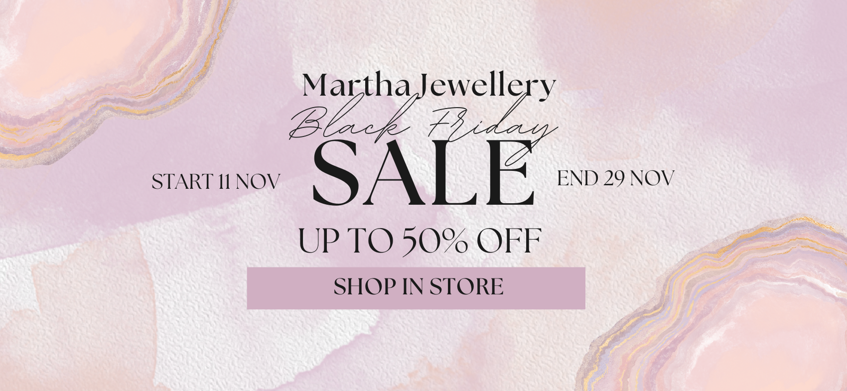 Martha Jewellery Black Friday Sale